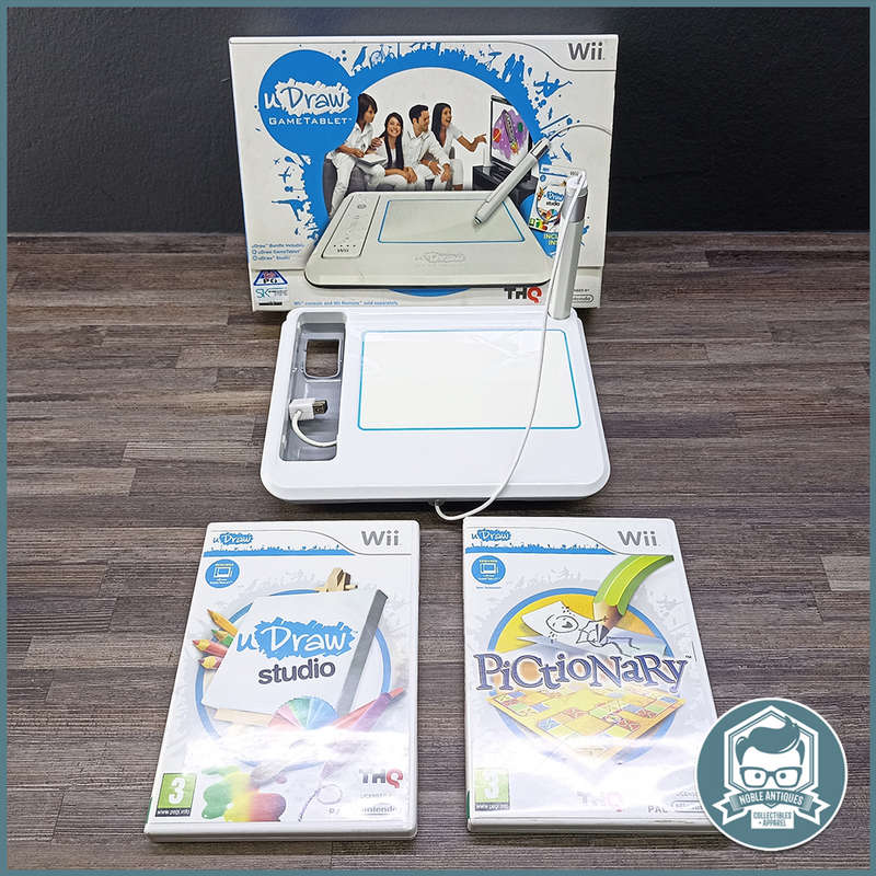 Nintendo Wii uDraw Tablet & 2 uDraw Wii Games