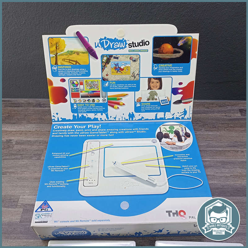 Nintendo Wii uDraw Tablet & 2 uDraw Wii Games