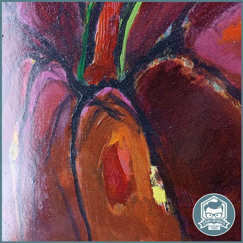 Large Framed Signed Michele Nigrini Original Oil on Board Still Life 900mm x 900mm