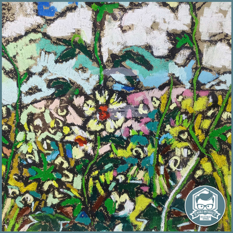Large framed  Signed Michele Nigrini  mixed media on board landscape, signed, 800mm x 600mm