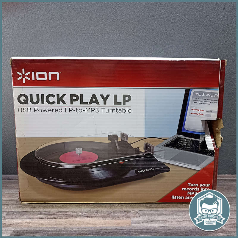 Original Boxed and Packaged Ion Quickplay LP USB Powered LP-to-MP3 Turntable!!!