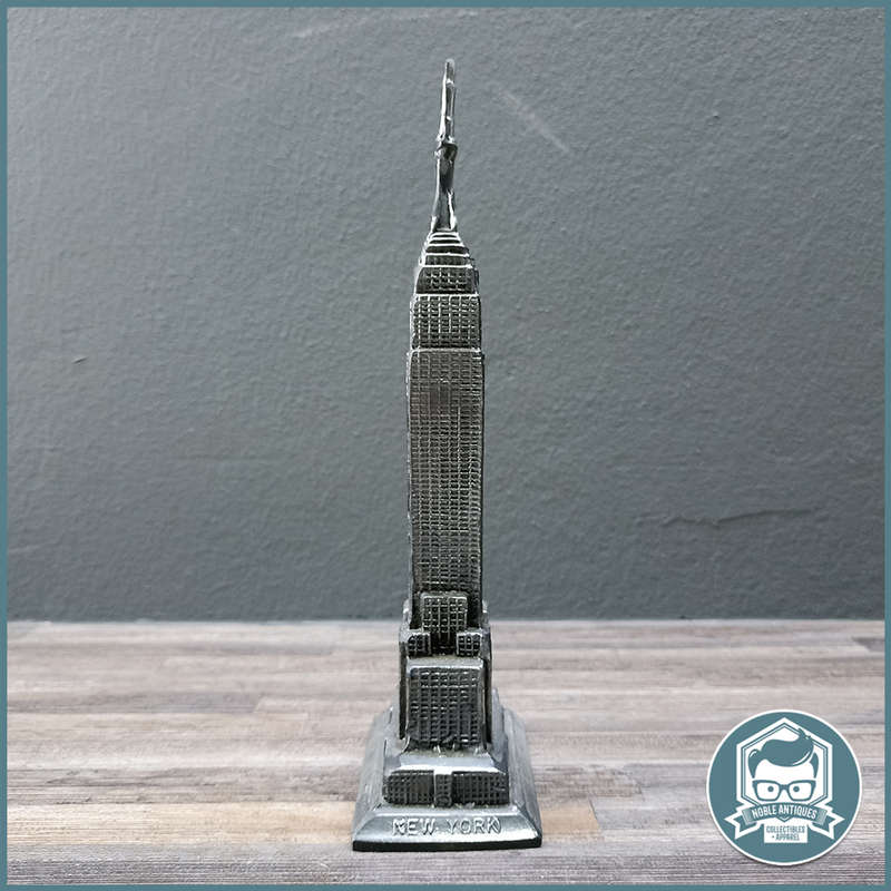 Vintage 24cm Tall Empire State Building Cast in Pewter!!!