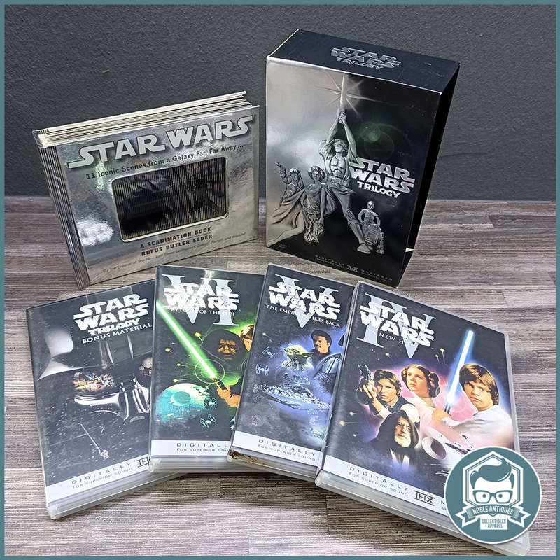 Star Wars Boxed DVD and Scanimation Book Collection!!!