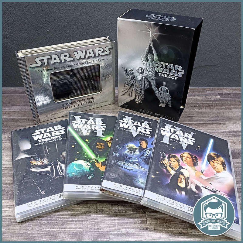 Star Wars Boxed DVD and Scanimation Book Collection!!!