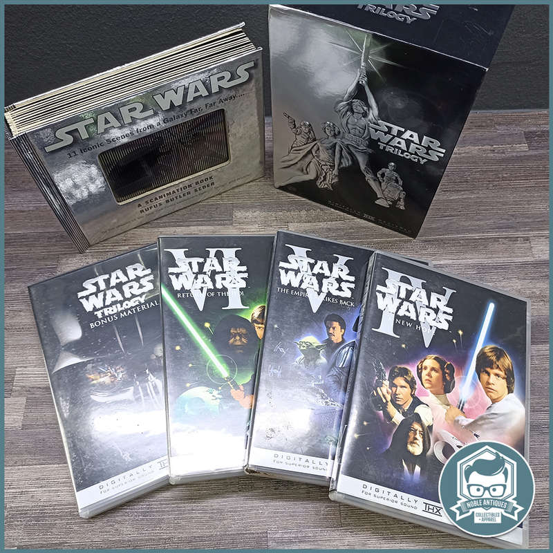 Star Wars Boxed DVD and Scanimation Book Collection!!!