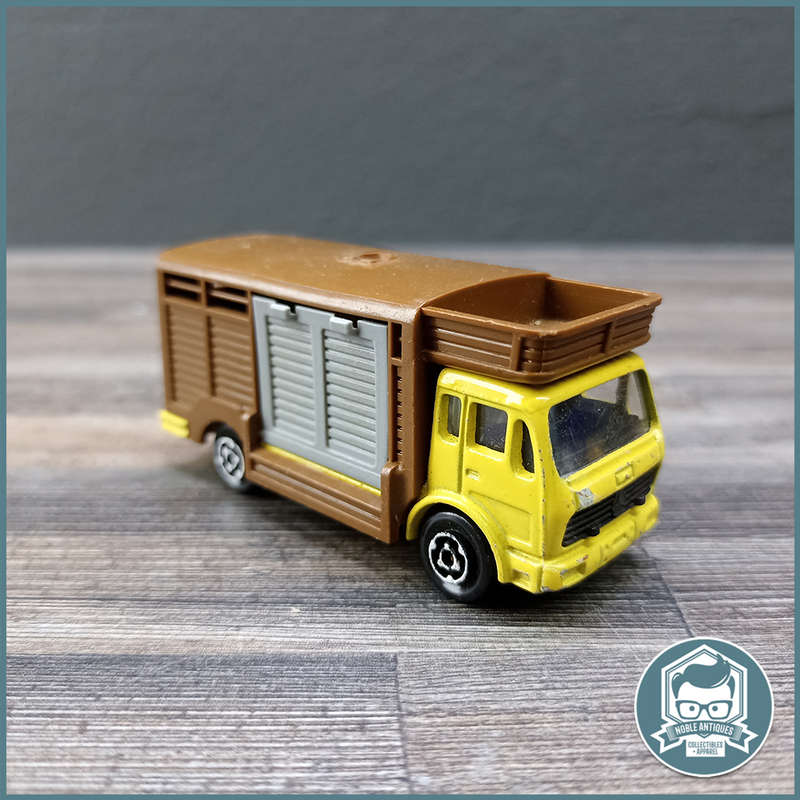 Vintage 1980's Majorette Dallas Ewing Horse Cattle Truck Mercedes Benz 1:64
