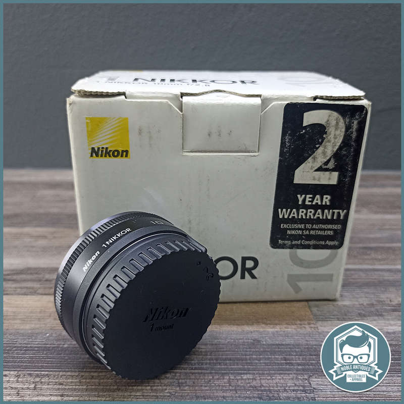 Boxed, Never Used NIKON 1 NIKKOR 10mm f/2.8 Lens (Black)