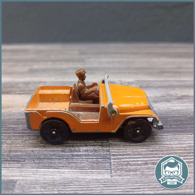 Vintage 1970's Corgi Juniors Willy Jeep Orange Whizz Wheels