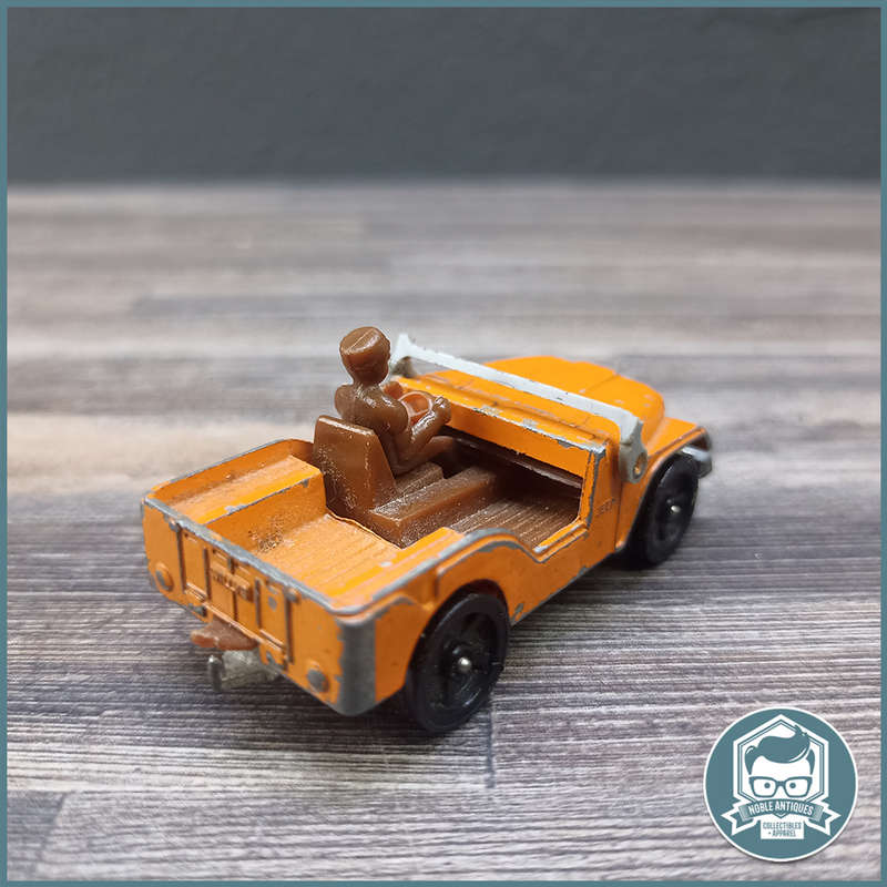 Vintage 1970's Corgi Juniors Willy Jeep Orange Whizz Wheels
