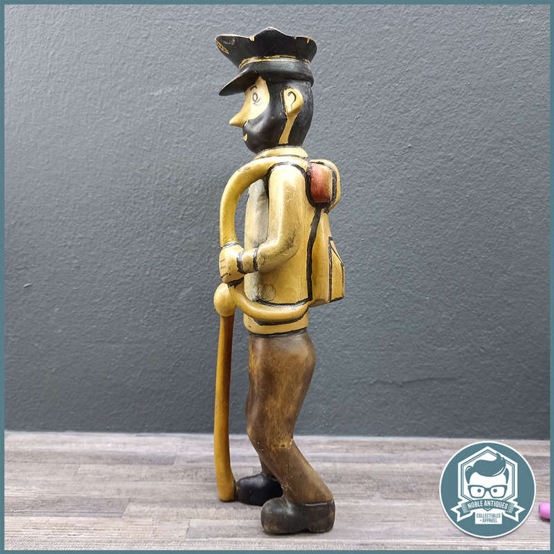 Large TinTin Hand Carved Wooden Captain Haddock