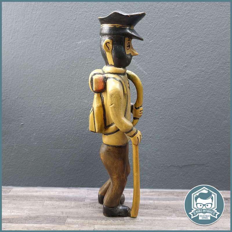 Large TinTin Hand Carved Wooden Captain Haddock
