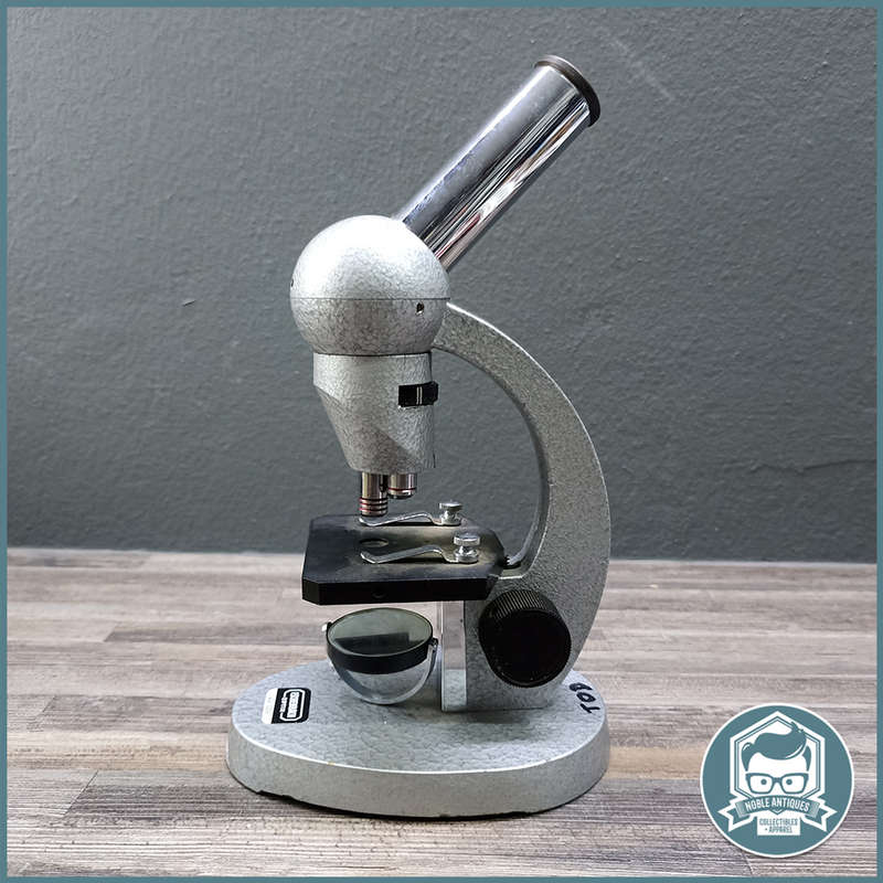 Vintage Cast Metal German Microscope