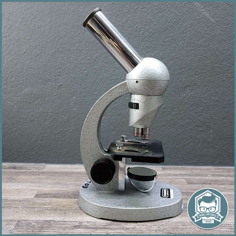 Vintage Cast Metal German Microscope