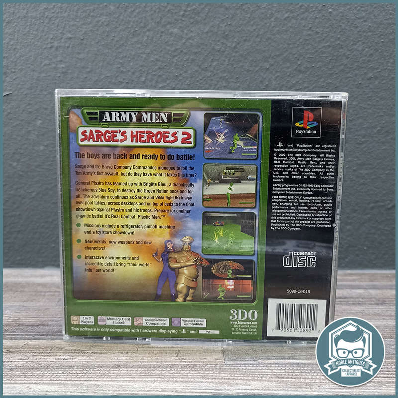 PlayStation 1 Army Men Sarge's Heroes 2