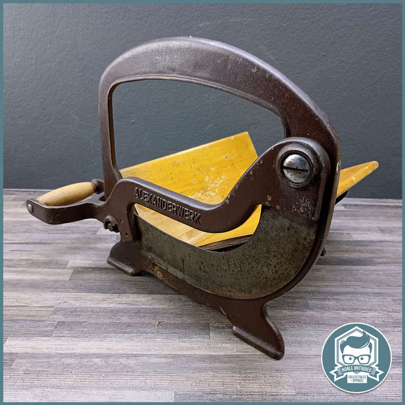 Antique C1900 Alexanderwerk Cast Iron Bread / Biltong Slicer In Fantastic Condition