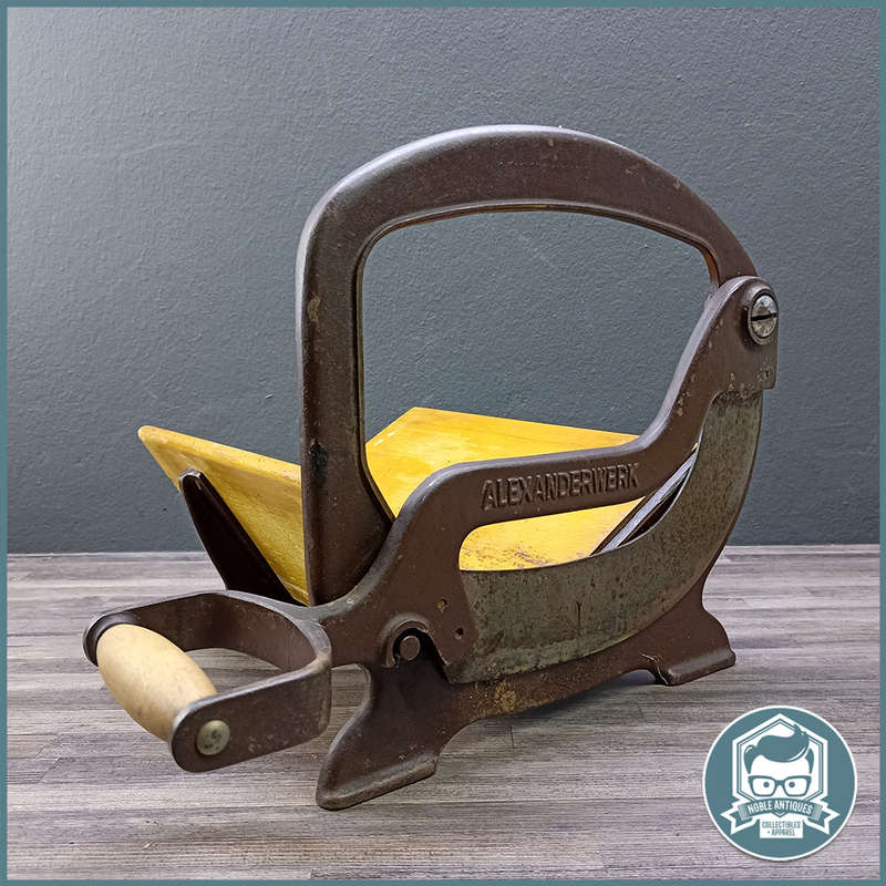 Antique C1900 Alexanderwerk Cast Iron Bread / Biltong Slicer In Fantastic Condition