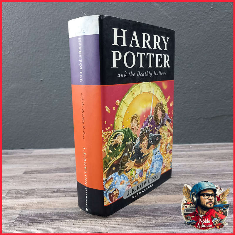 First Edition Hard Cover Harry Potter and the Deathly Hallows Novel by J. K. Rowling