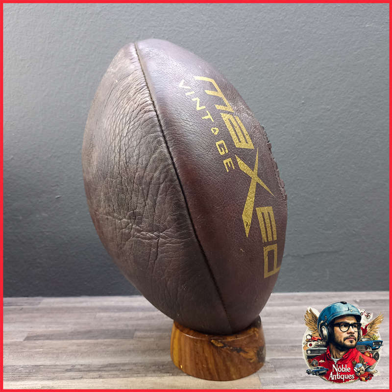 Original Genuine Leather MACED Rugby Ball With Stand