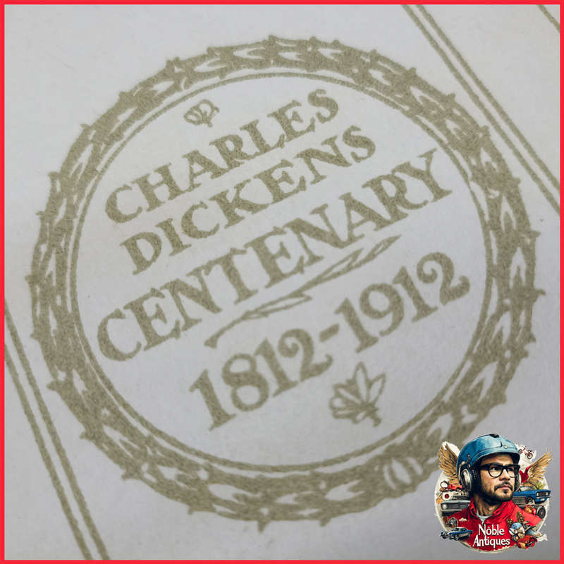 Vintage 1910's Foil on Cloth Charles Dickens Collection
