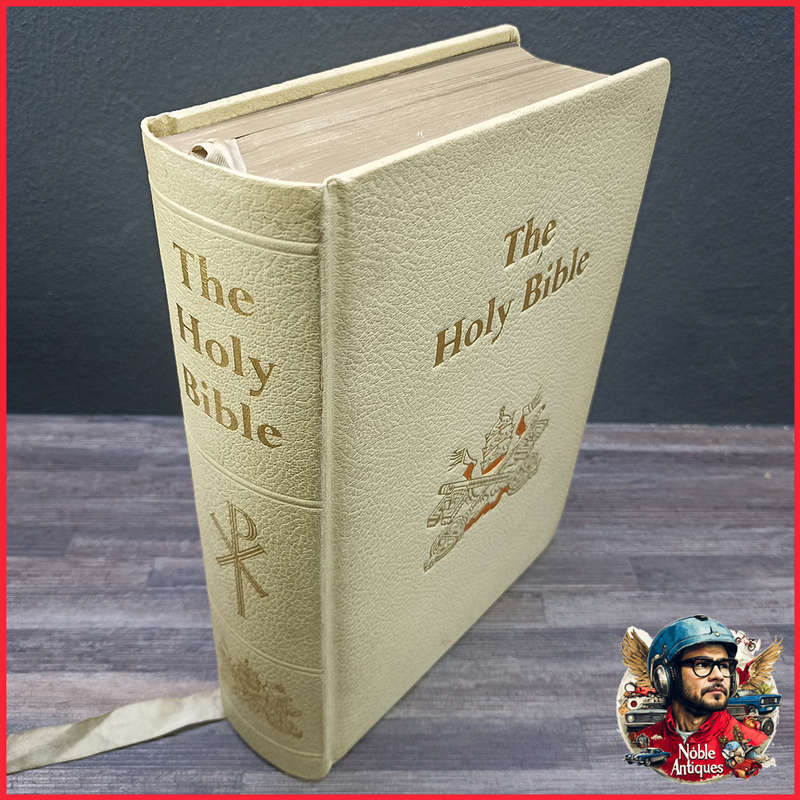 Large Cream The Holy Family Bible