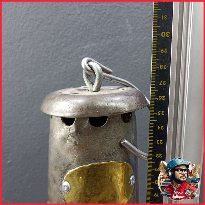 Vintage Brass and Metal Wolf Safety Miners Lamp!!!