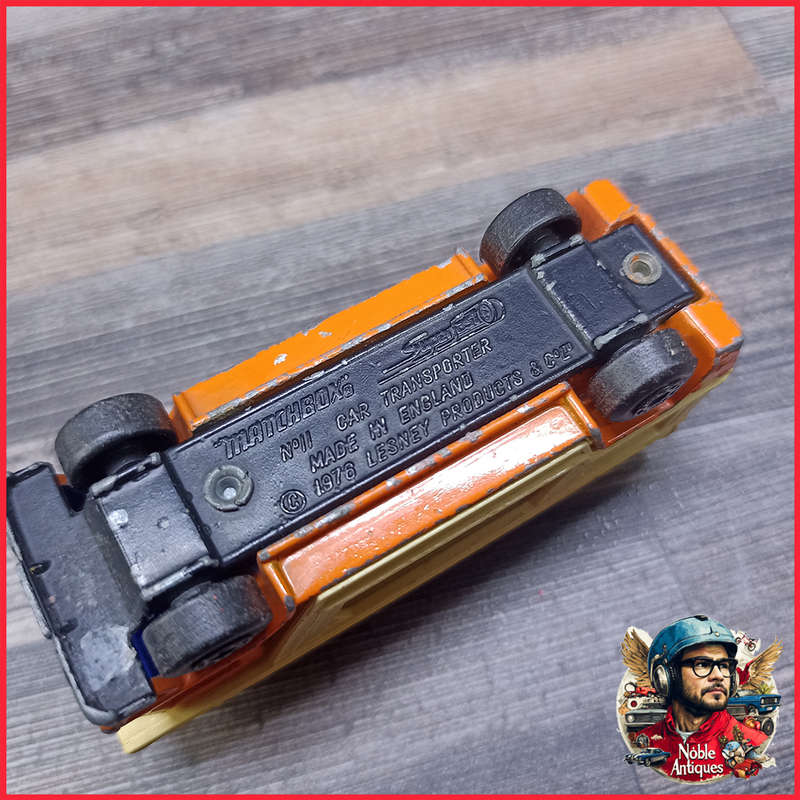 1978 Matchbox Super Fast Bedford Car Transporter 2 Car