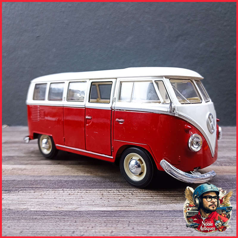 Welly Premium Edition 1962 Volkswagen Microbus Red 1:24