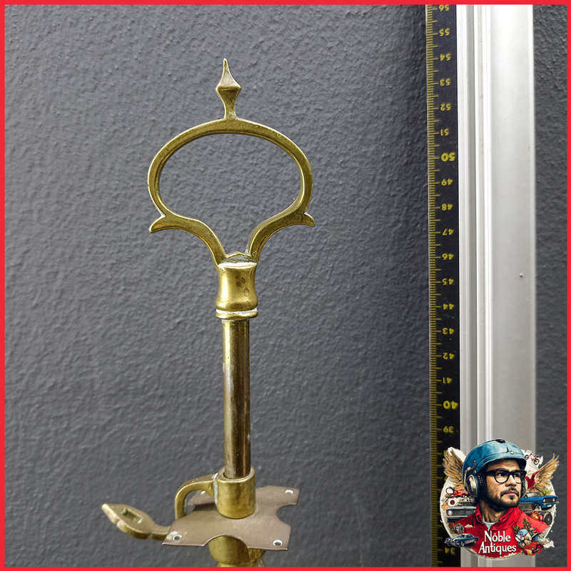 Antique Western Europe Brass Florentine Oil Lamp