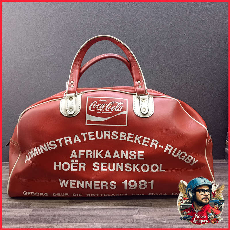 Vintage 1981 Coca Cola Sponsored Rugby Tog Bag