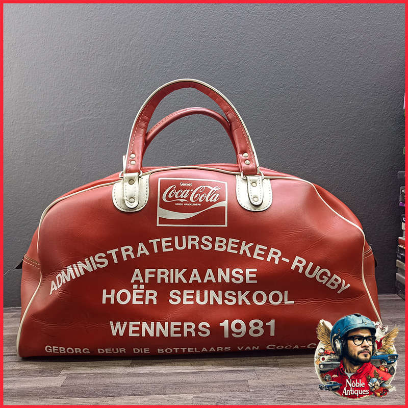 Vintage 1981 Coca Cola Sponsored Rugby Tog Bag