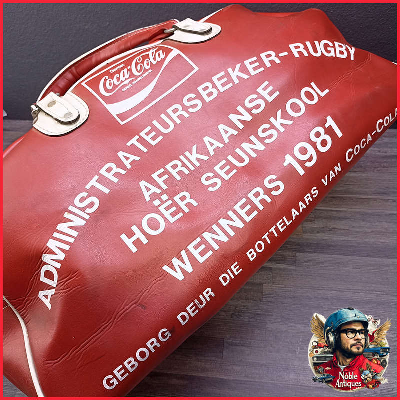 Vintage 1981 Coca Cola Sponsored Rugby Tog Bag