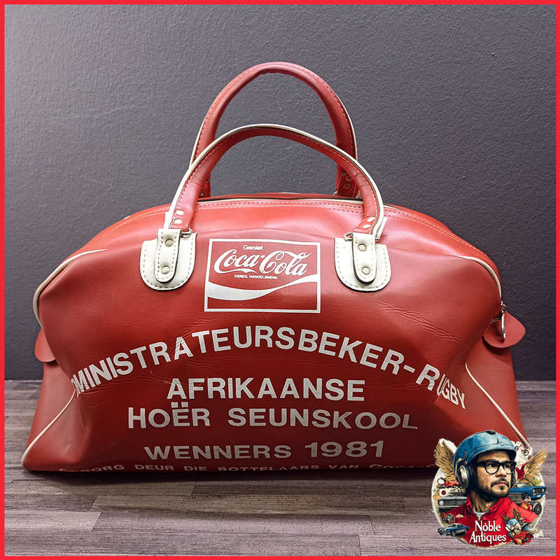 Vintage 1981 Coca Cola Sponsored Rugby Tog Bag