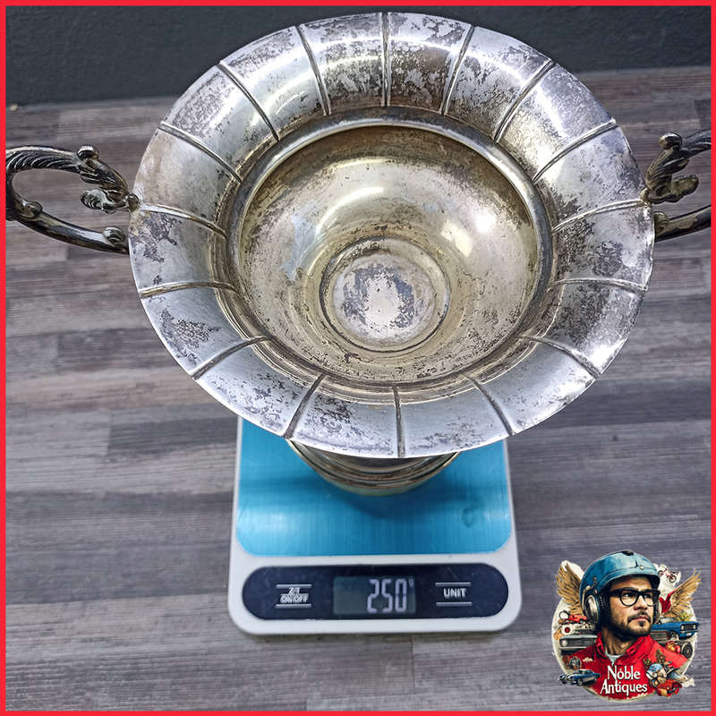 Large Spanish Silver (91.5 Pure) Presidential Trophy 250g total weight without base