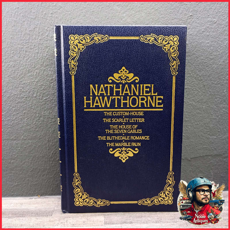 Vintage Blue Hardcover With Gold Foil Lettering Book Collection