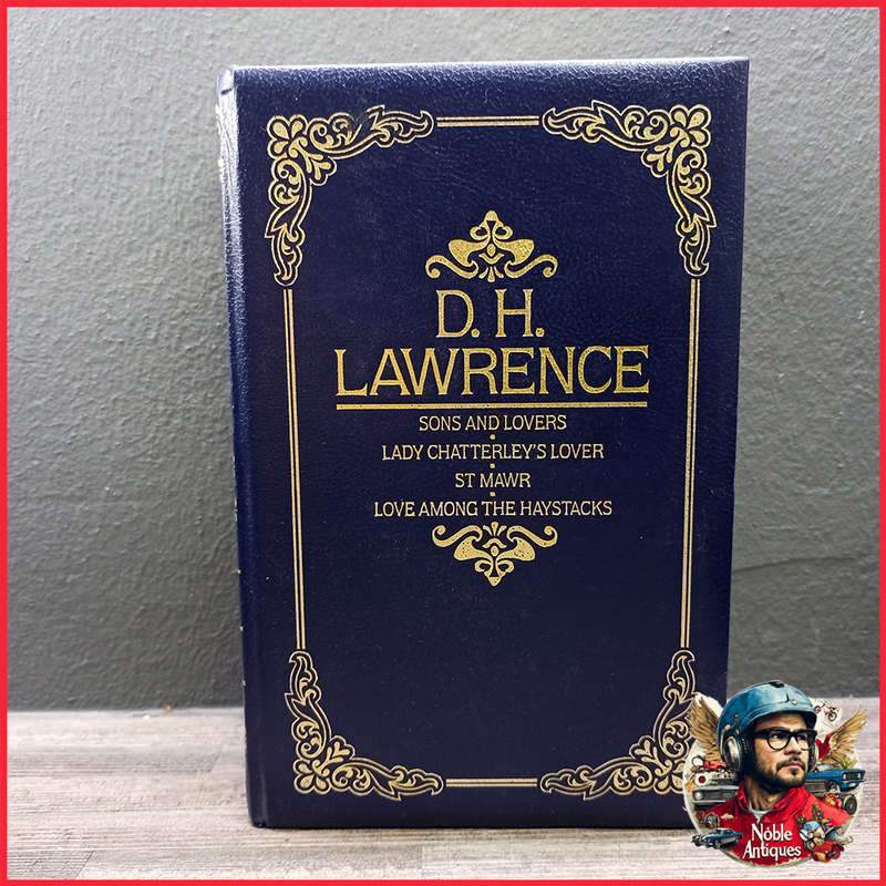 Vintage Blue Hardcover With Gold Foil Lettering Book Collection