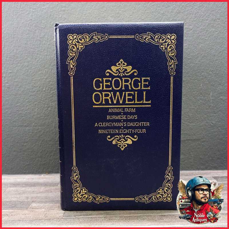 Vintage Blue Hardcover With Gold Foil Lettering Book Collection