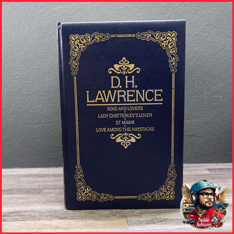 Vintage Blue Hardcover With Gold Foil Lettering Book Collection