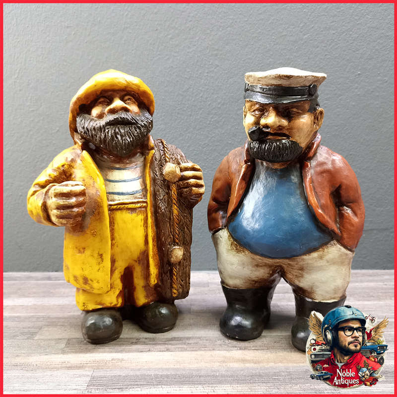 Large Vintage Sea Captain Figurines 250mm