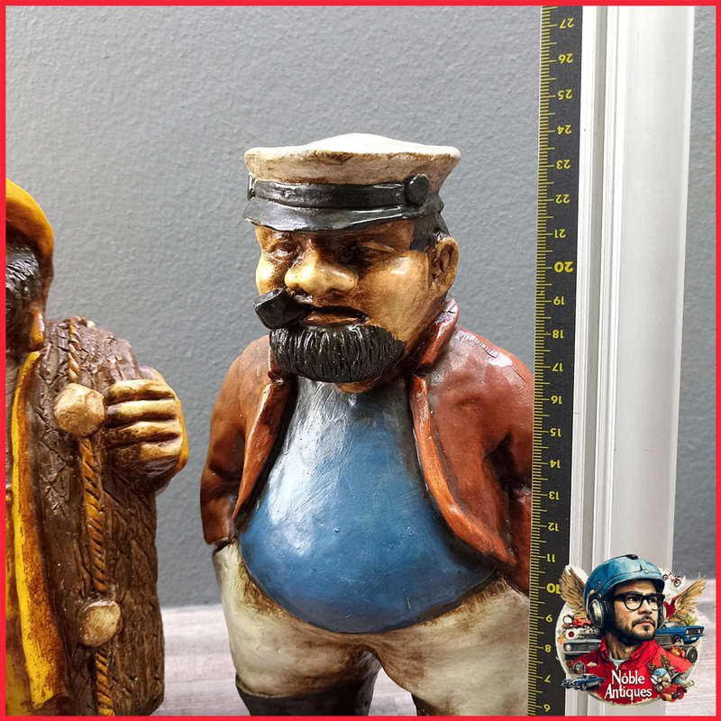 Large Vintage Sea Captain Figurines 250mm