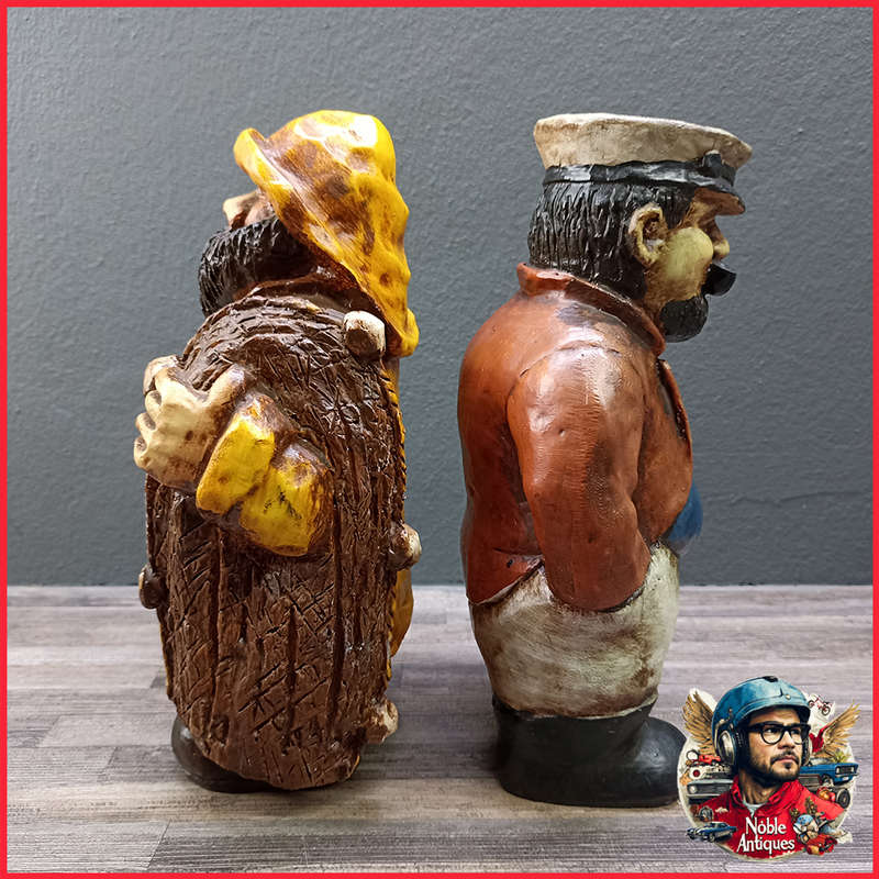 Large Vintage Sea Captain Figurines 250mm