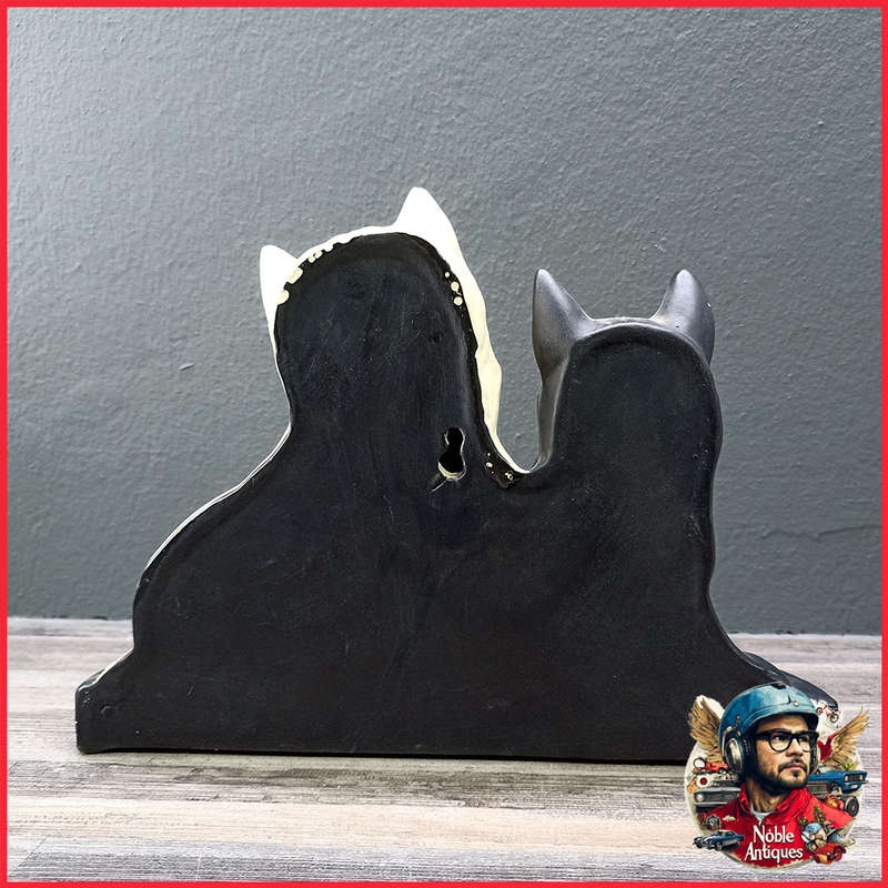 Ceramic Black and White Scotch Whiskey Bar Advertising Figures
