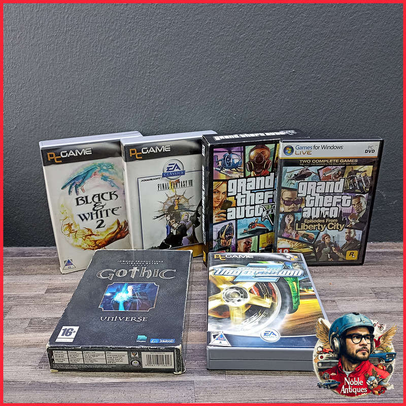 Large Big Box Vintage PC Game Collection, All Disk Present