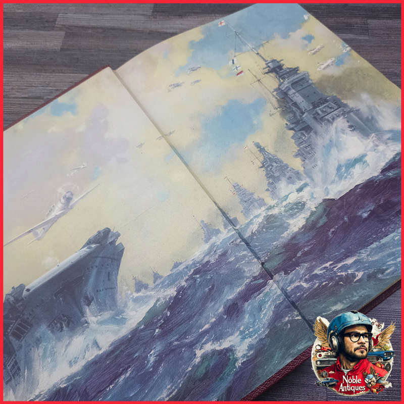 Embossed The War in Pictures WWII 5 Volume Set