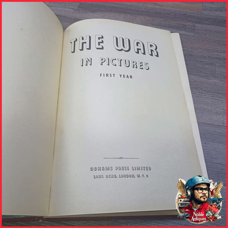 Embossed The War in Pictures WWII 5 Volume Set