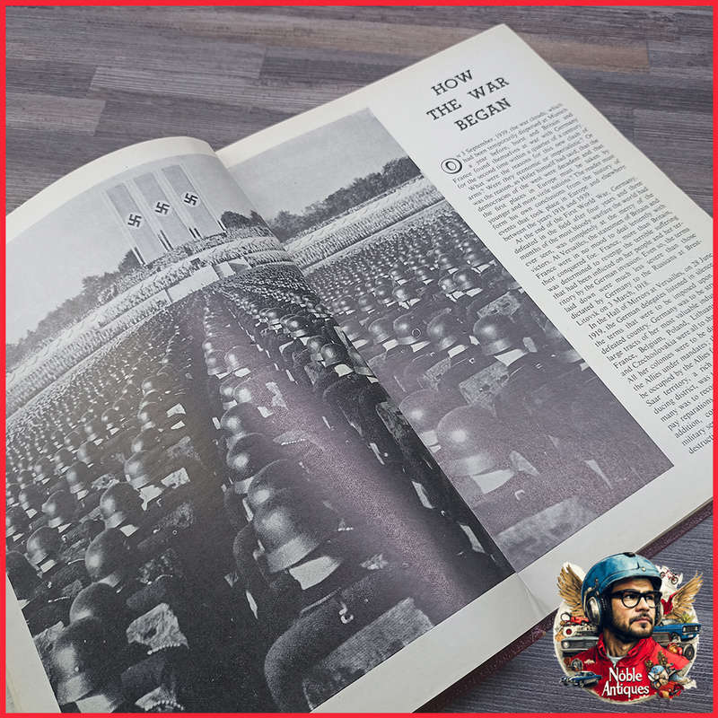 Embossed The War in Pictures WWII 5 Volume Set