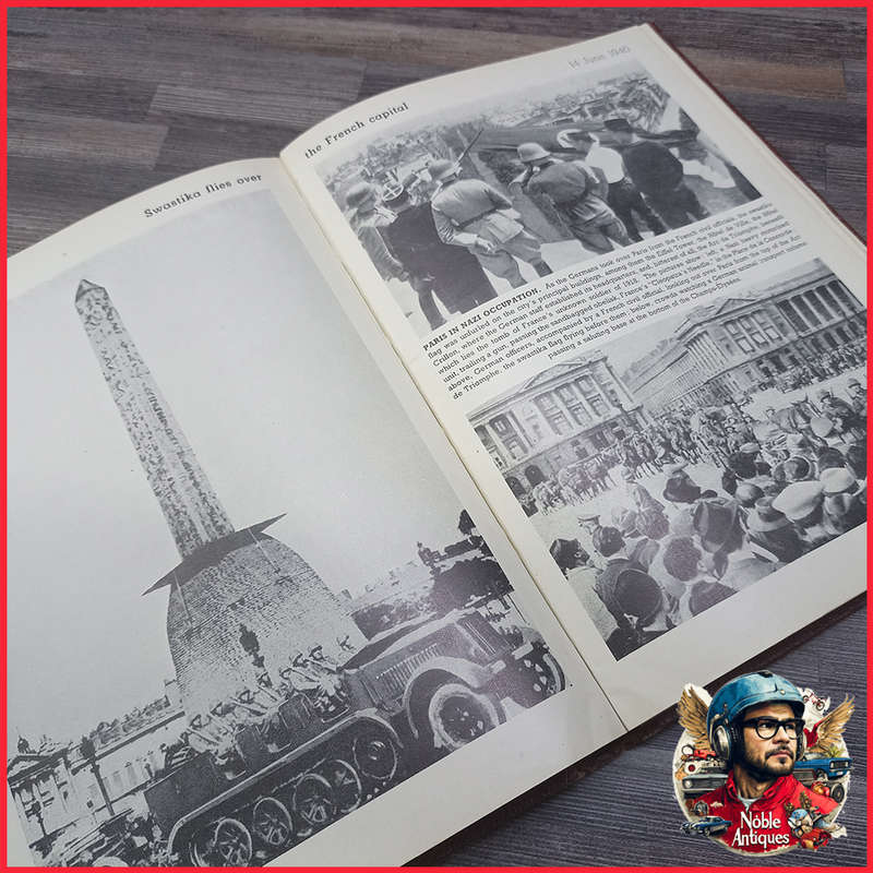 Embossed The War in Pictures WWII 5 Volume Set