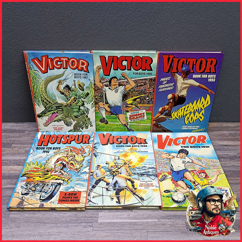 Rare 1980's Victor Book for Boys Annuals Collection