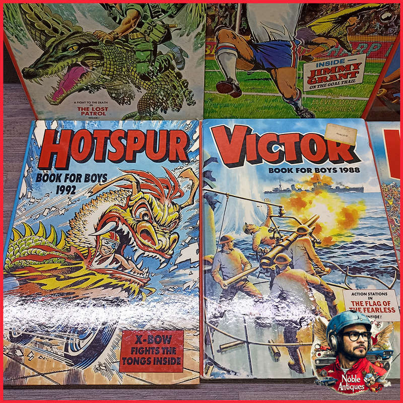 Rare 1980's Victor Book for Boys Annuals Collection