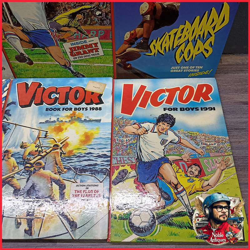 Rare 1980's Victor Book for Boys Annuals Collection