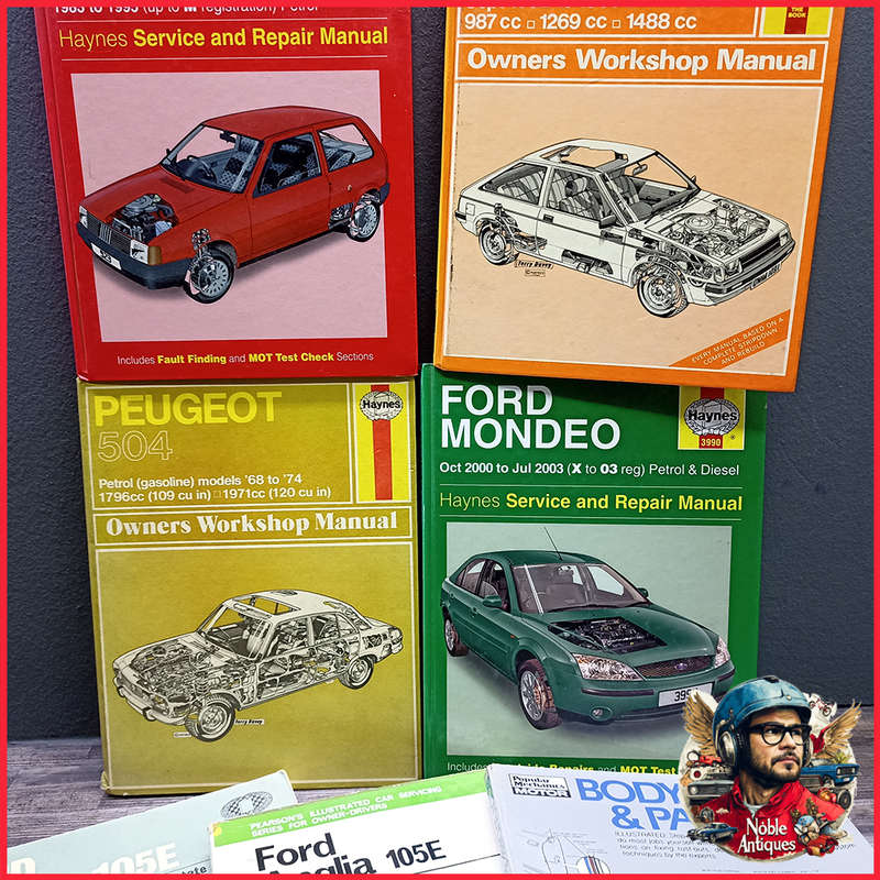 Original Hard Cover Car Service Manual Collection